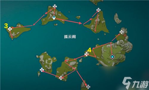 原神星螺分布图2.7 2022星螺采集路线