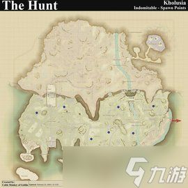 ff14珂露西亚岛狩猎B怪刷新点一览