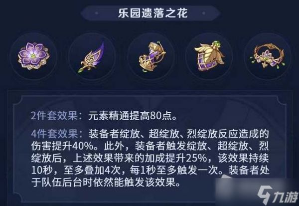 《原神》乐园遗落之花适合角色推荐