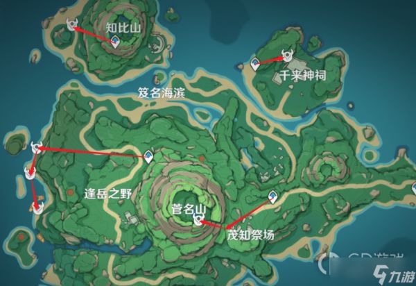 《原神》冬极白星突破材料采集路线攻略