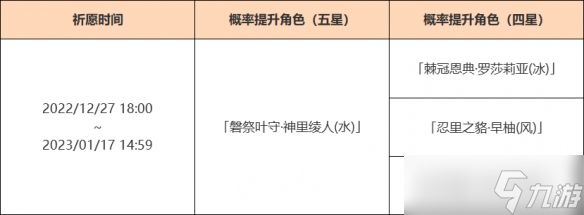 《原神》3.3神里绫人复刻池是什么？3.3神里绫人复刻池一览