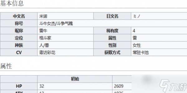 世界弹射物语斗牛女杰米诺介绍