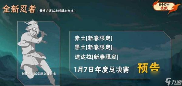 火影忍者手游死门凯密令是什么 死门凯奥义图口令分享