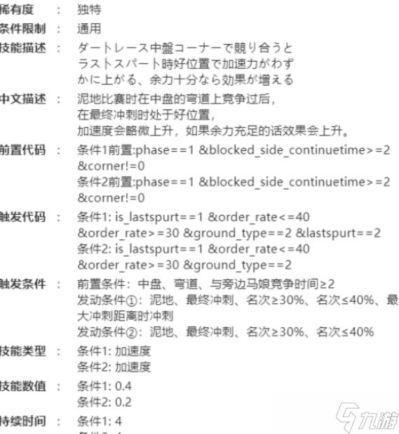 赛马娘北港火山技能介绍