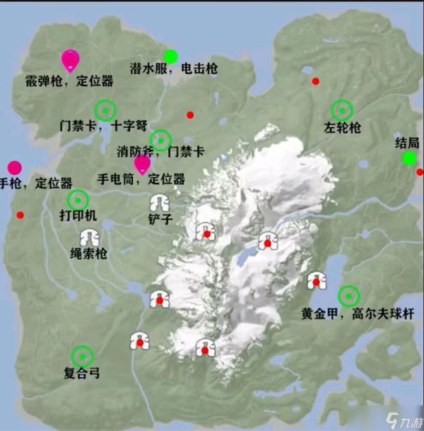 森林之子物资地图 物资点位大全