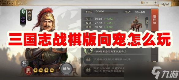 三国志战棋版向宠怎么玩