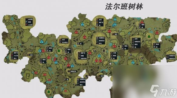 《夜族崛起》材料分布图分享