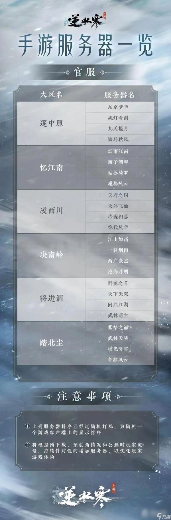 《逆水寒手游》最新选服指南攻略