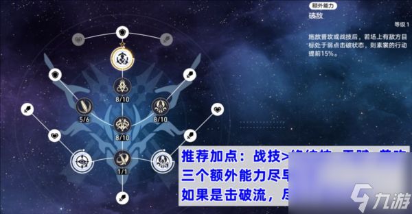 崩坏星穹铁道素裳技能怎么点 行迹加点推荐