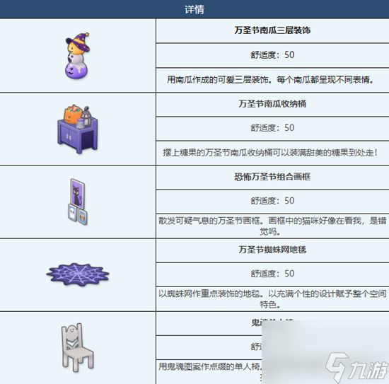 《蔚蓝档案》万圣节南瓜咖啡厅组合家具图鉴详解