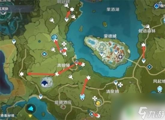 原神 魔晶石 原神魔晶矿采集路线图分享