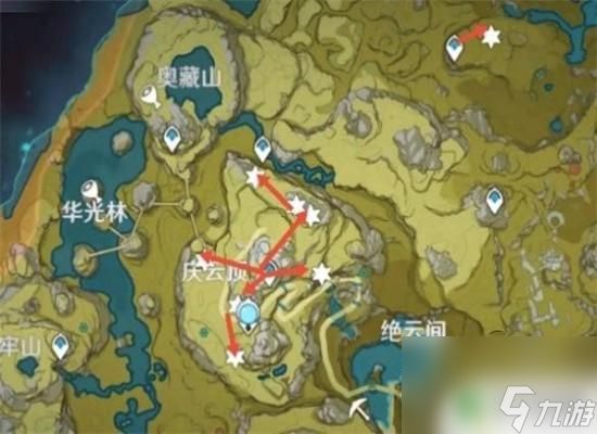 原神 魔晶石 原神魔晶矿采集路线图分享