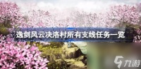 养生之一 逸剑风云决洛村所有支线任务大全