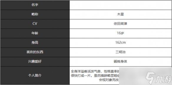 宿命回响弦上的叹息木星角色介绍