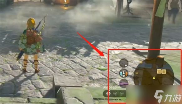 《塞尔达传说：王国之泪》调出小地图方法