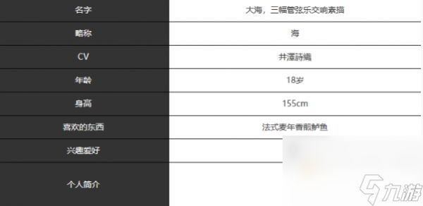 《宿命回响弦上的叹息》海角色介绍