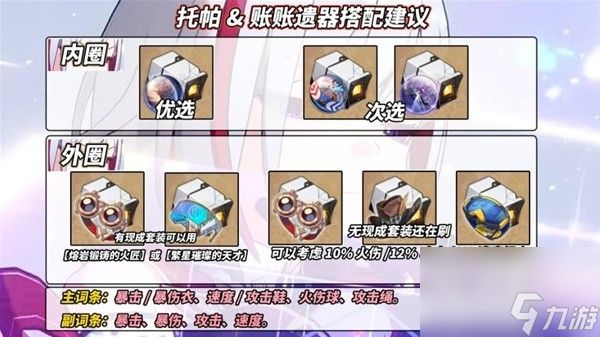 崩坏星穹铁道托帕光锥遗器与配队推荐攻略