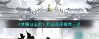 《梦回白玉京》职业选择推荐介绍