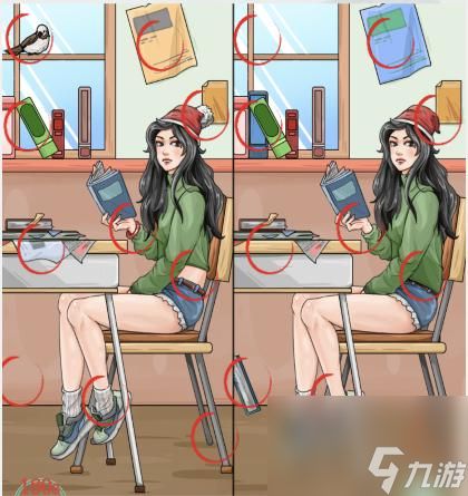 疯狂梗传美女找不同50怎么过-美女找不同50通关攻略图