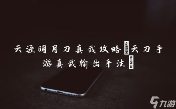 天涯明月刀真武攻略(天刀手游真武输出手法)