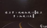 保卫萝卜攻略挑战35 保卫萝卜挑战35关