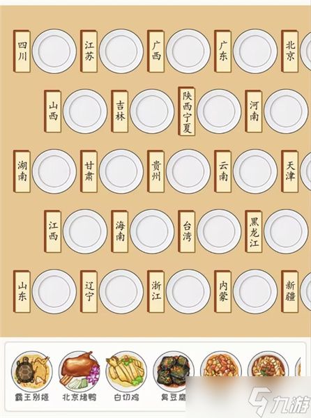 抖音看你怎么秀将地方的特色菜放进对应的餐盘中如何过关