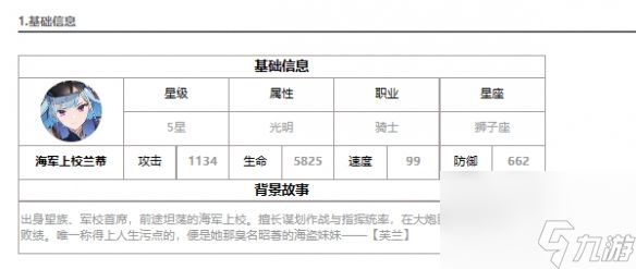 《第七史诗》光兰迪怎么样 海军上校兰蒂介绍