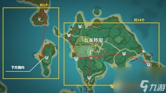 原神4.3海乱鬼讨伐路线是什么-海乱鬼分布图一览