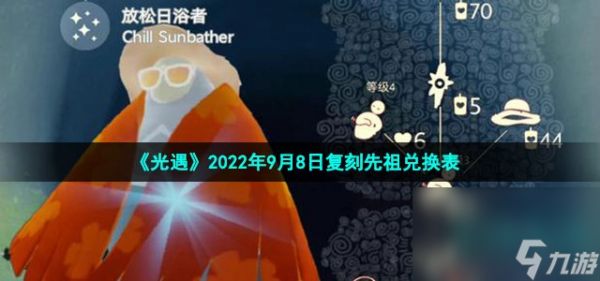 《光遇》2022年9月8日复刻先祖兑换表