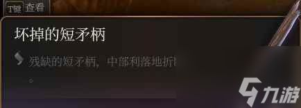 单机攻略《博德之门3》短矛柄获取方式