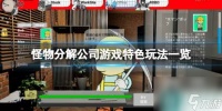 《怪物分解公司》游戏特色玩法介绍