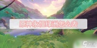 原神怎么进入永恒绿州 原神永恒绿洲可以回去吗