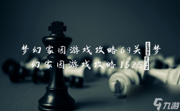 梦幻家园游戏攻略69关(梦幻家园游戏攻略1525)