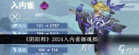 阴阳师2024入内雀御魂怎么搭配-2024入内雀御魂搭配介绍