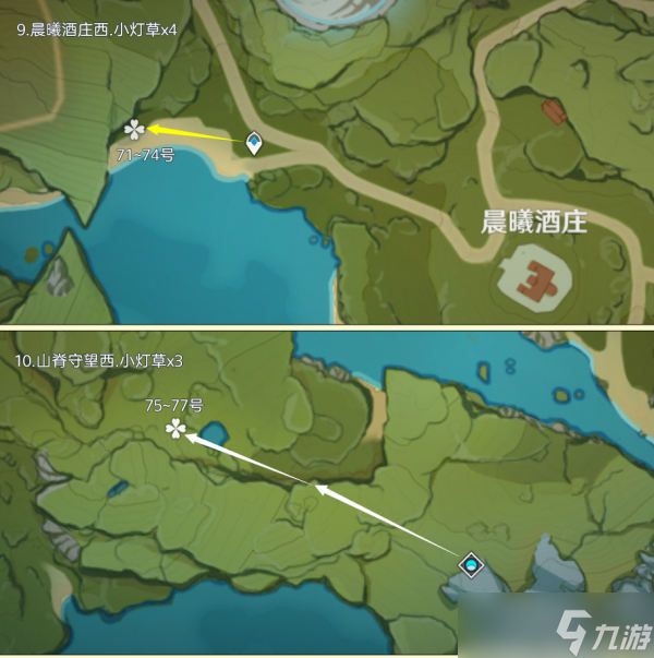 【原神】蒙德之旅，小灯草全采集路线篇（77朵）