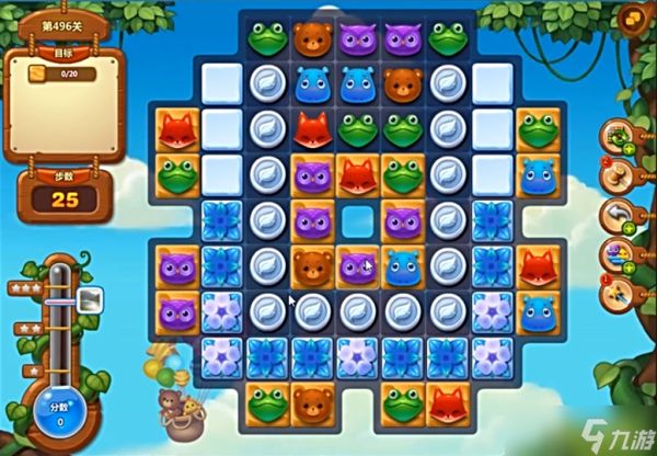 《开心消消乐》496关通关攻略