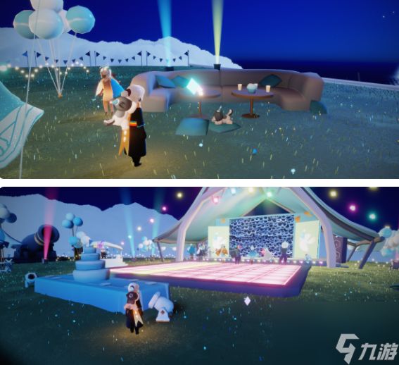 光遇四周年庆蹦迪灯在哪换