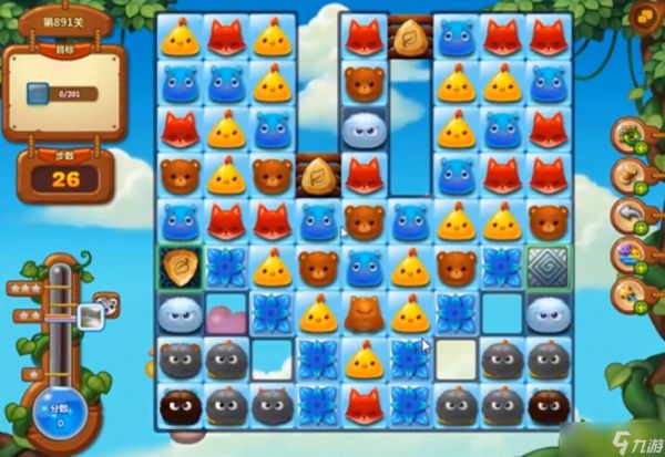 《开心消消乐》891关通关攻略