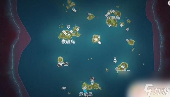 海螺分布原神 《原神》2.8版本海岛海螺位置分布图