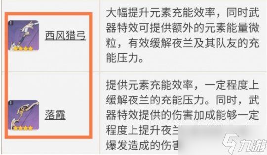 夜兰武器推荐顺序一览，夜兰队伍搭配建议