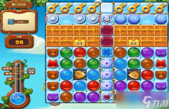 《开心消消乐》1386关通关攻略
