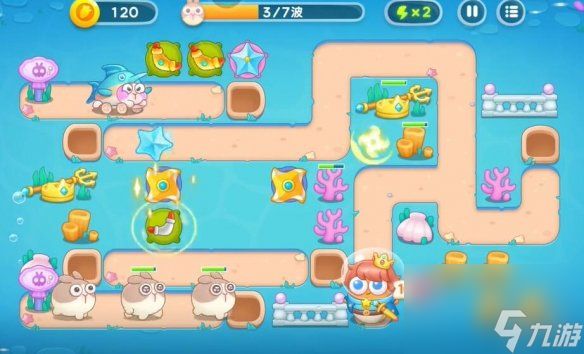 保卫萝卜4海的闺女第92关攻略