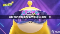 蛋仔派对段位等级排序图2024最新介绍