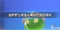 金铲铲之战查看自己全区排名方法