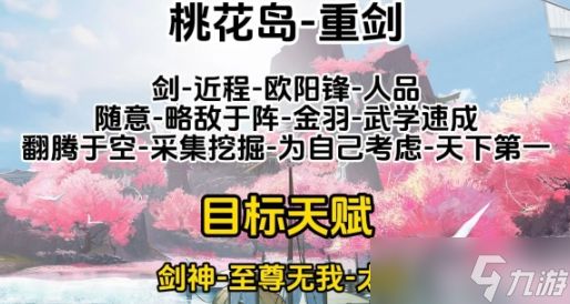 射雕各门派职业天赋选择建议