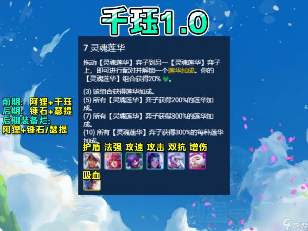 《云顶之弈》s11千山鸟飞珏阵容搭配攻略