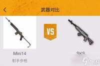 《和平精英》sks和mini14性能比较