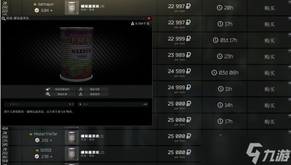 《逃离塔科夫》食品拾取推荐