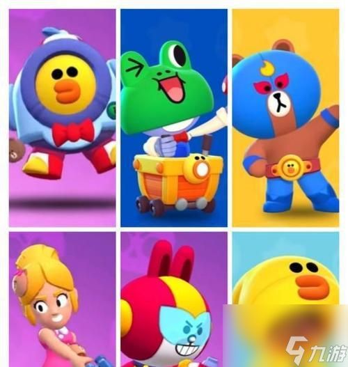 荒野乱斗与Line联动皮肤预览（重磅来袭）