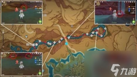原神4.6悼灵花采集路线图